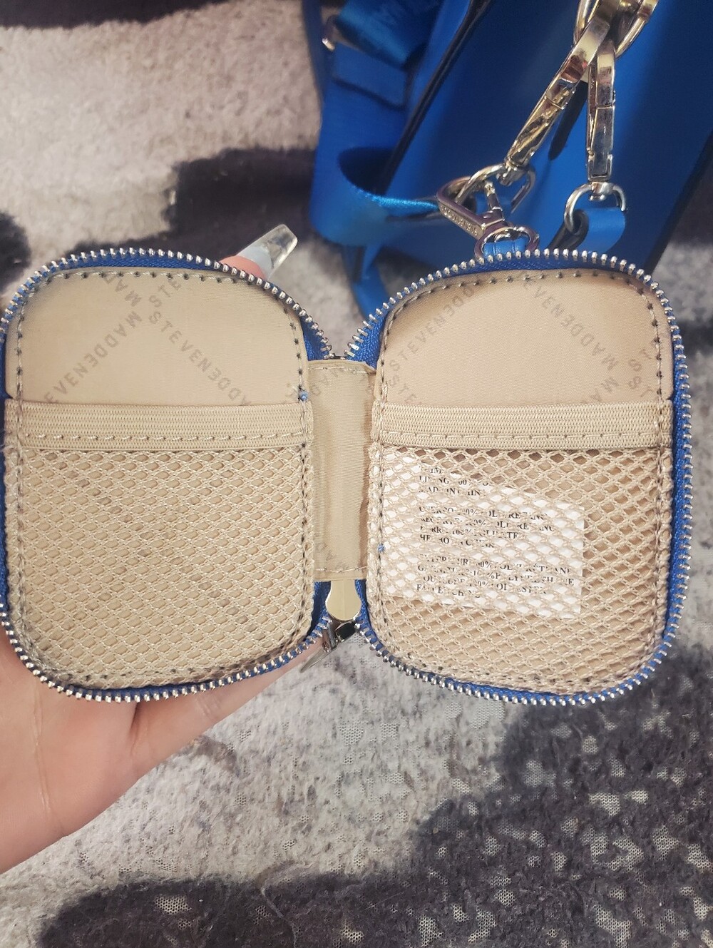 Steve Madden Bright Blue Structured Satchel - Picture 4 of 12
